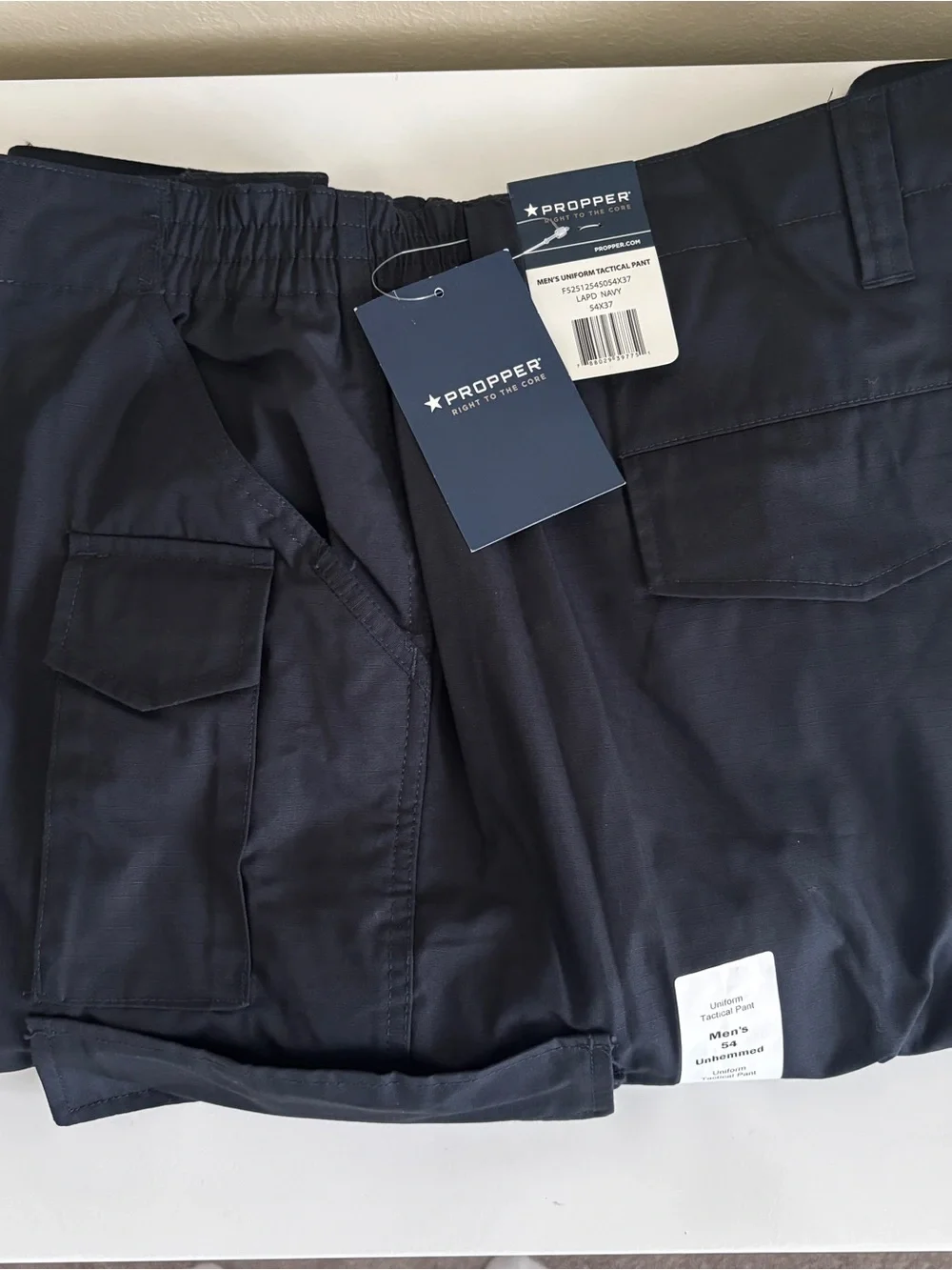 Propper Men’s Tactical Uniform Ripstop Cargo Pants Navy 54x37 Relaxed fit - NWT - Picture 7 of 8